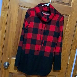 Buffalo print pullover, size M